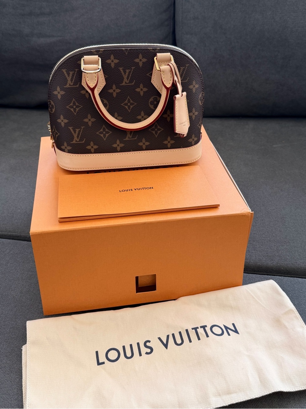 Louis Vuitton Monogram Alma BB with Natural Trim